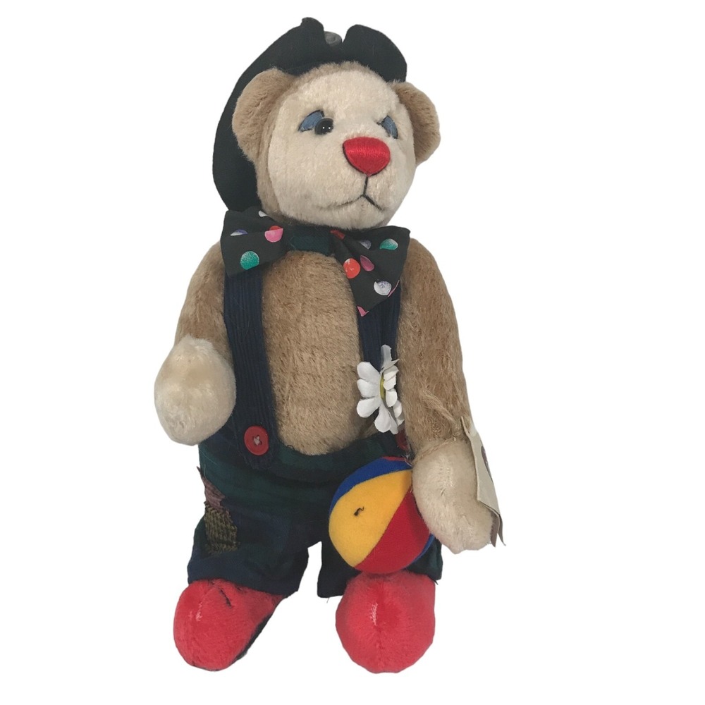 Ganz Cottage Collectibles Clarence Clown Teddy Bear First Edition CC1707 12in